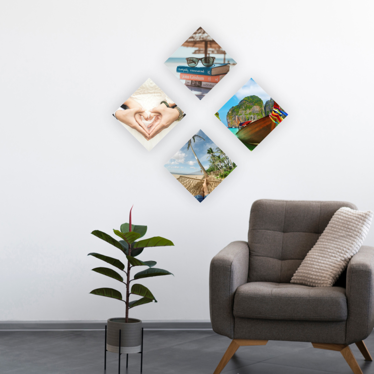 Cuadros para fotos - Rombo