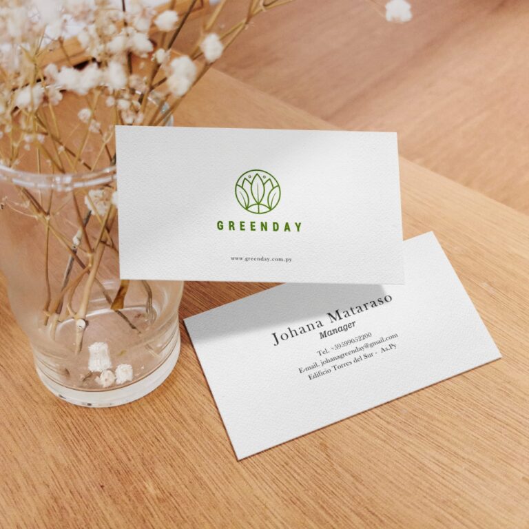 Tarjetas personales rectangulares