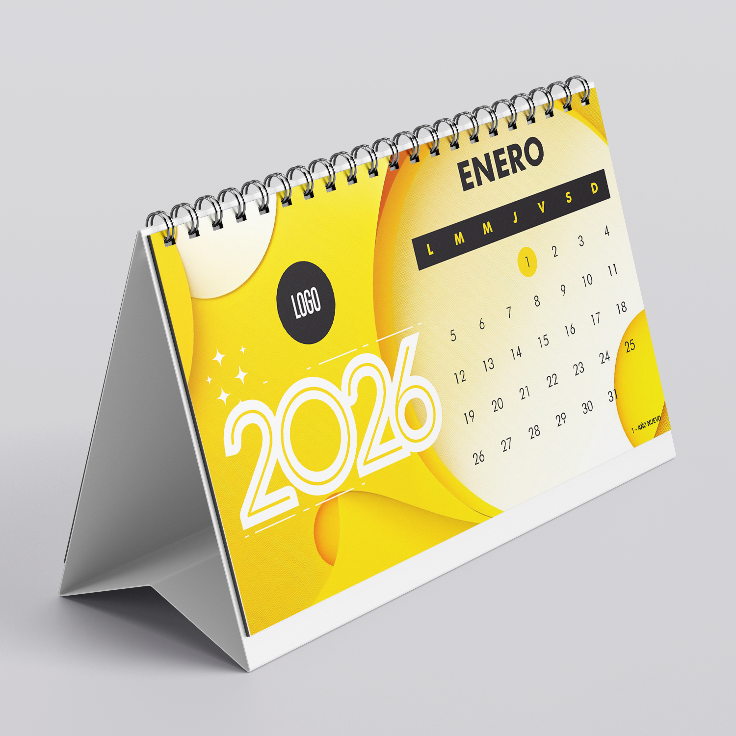 Calendario Triangular con Anillado