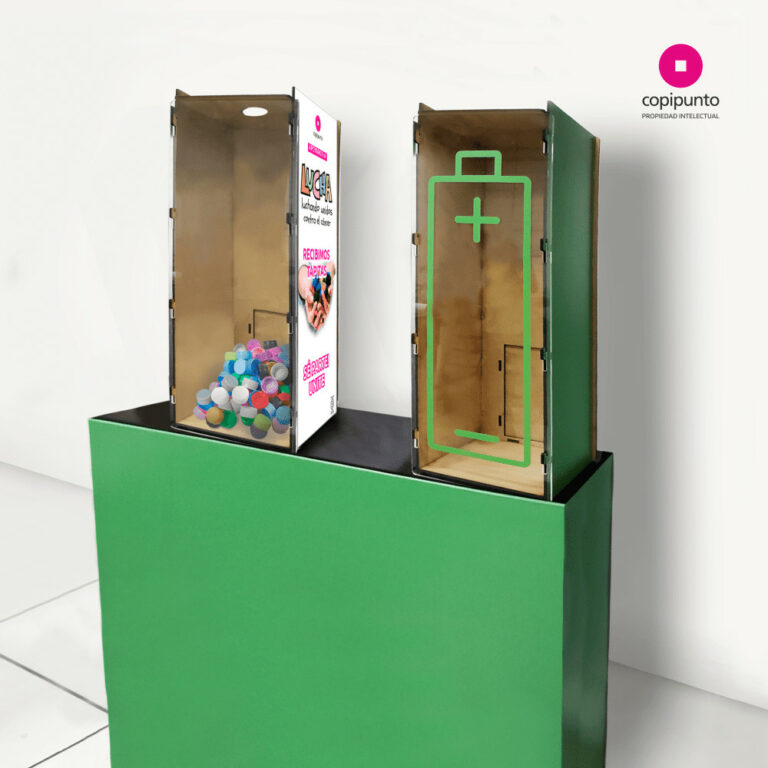 Contenedor para pilas o tapitas