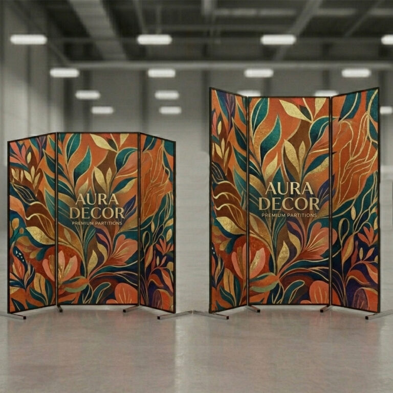 Backpodium plegable de 3 paneles.