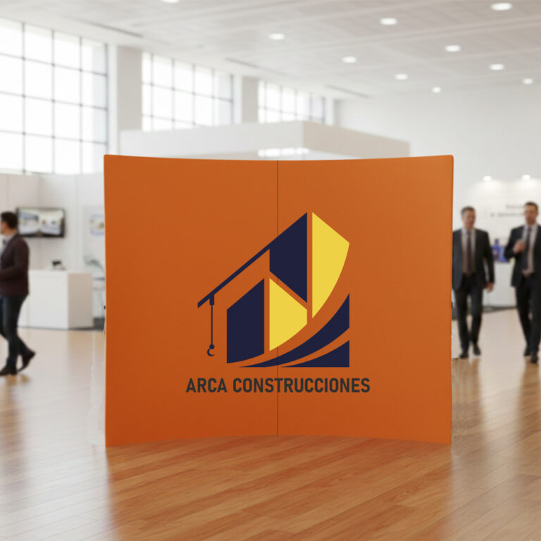 Backpodium plegable de 2 paneles.