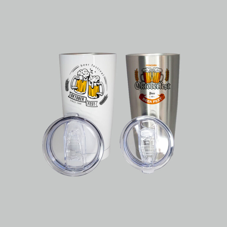 Vaso c/ Tapa 600 ml acero inoxidable