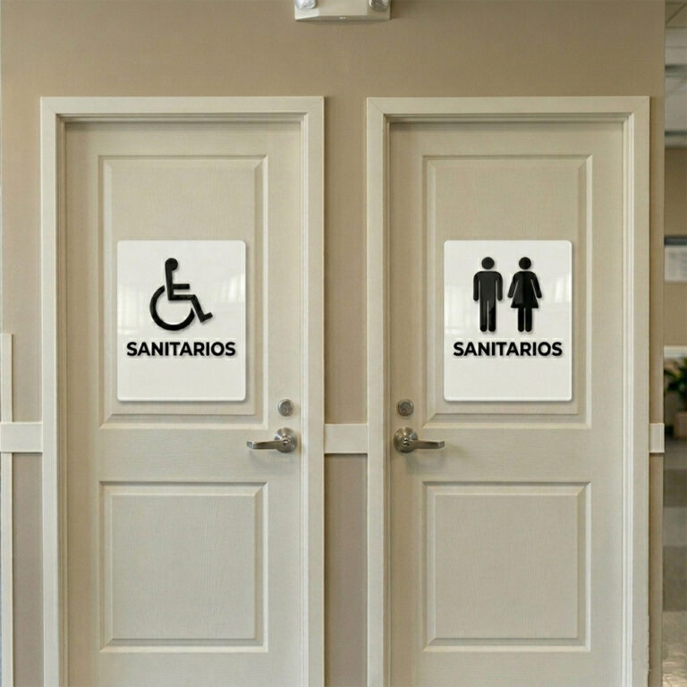 Carteles de señalización en acrílico